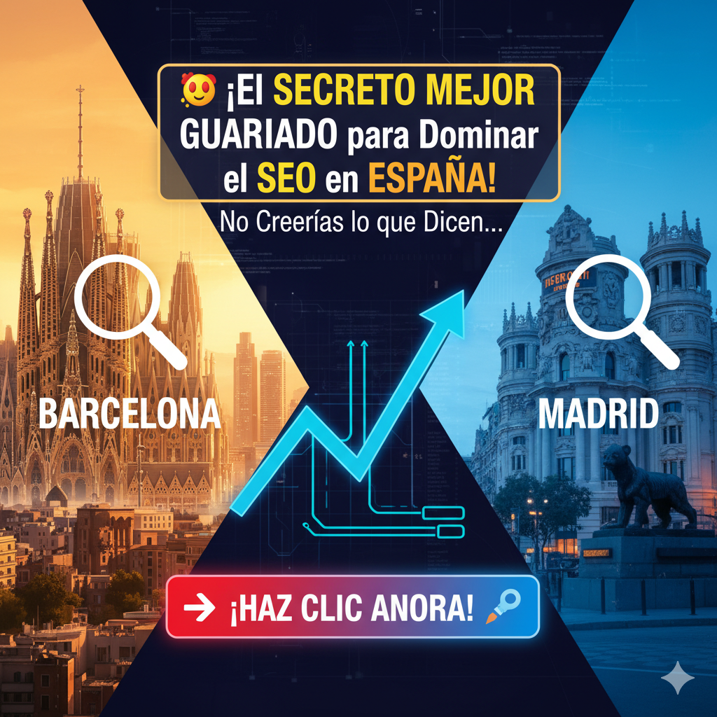 🤯 ¡El SECRETO MEJOR GUARDADO para Dominar el SEO en España! No Creerás lo que Dicen sobre Barcelona y Madrid (¡Haz Clic AHORA!)