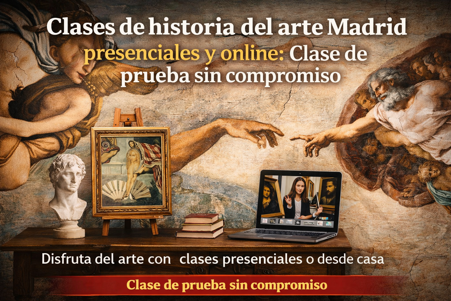 Clases de historia del arte Madrid presenciales y online: Clase de prueba sin compromiso